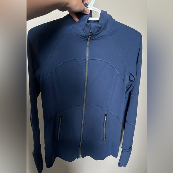 Navy Blue Define Jacket - Picture 2 of 3